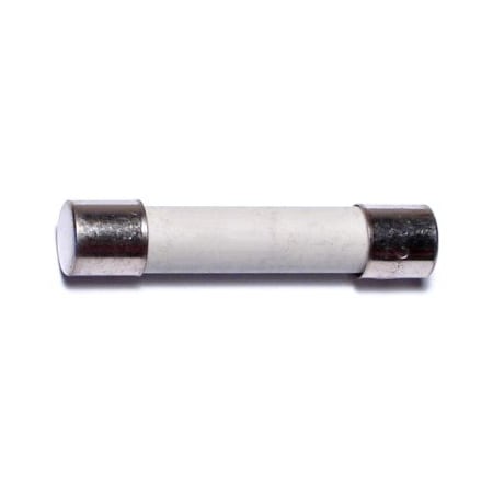 Midwest Fastener Ceramic Fuse, ABC Series, Fast-Acting, 25A, 250V AC, 5 PK 67214